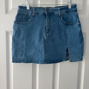 Medium Size Blue Jean Skort